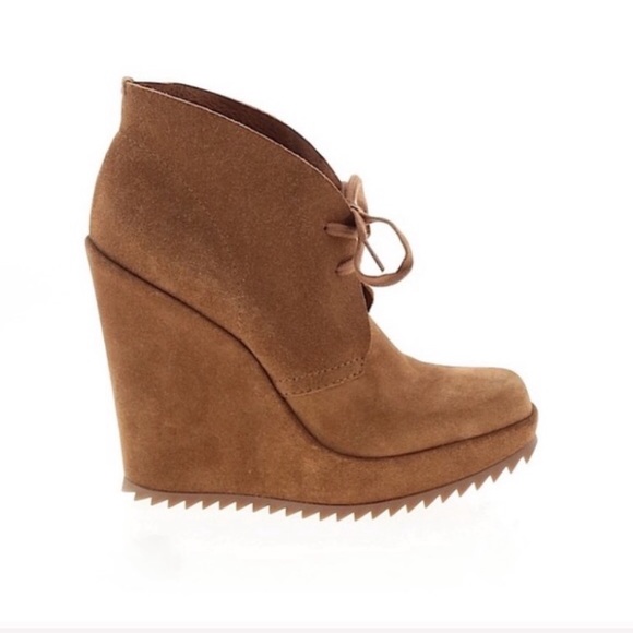 Pedro Garcia Suede Platform Wedge Booties (NWT) - Picture 1 of 8